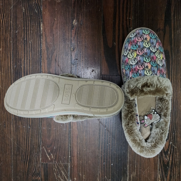 BOBS Save The Dogs and Cats Multicolor Dog Slippers size 10 - Picture 3 of 5